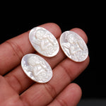 Load image into Gallery viewer, 1 Pc Pearl Cameo Angel Carved Stone, Mother of Pearl Cameo Angel Structure Gemstone, Luster Pearl Carvings, 25 MM