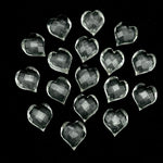 Load image into Gallery viewer, AAA Crystal Quartz Heart Shape Beads, Clear Quartz Hand Carved Heart Charms for Jewelry Making, Faceted Heart Shape Briolette's, 13 MM