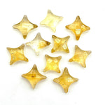 Load image into Gallery viewer, Natural Citrine Ninja Star Shape Beads, AAA Citrine Ninja Star Shape Gemstone Briolette's, 11X15 MM Jewelry Making Star Shape Gemstone Beads