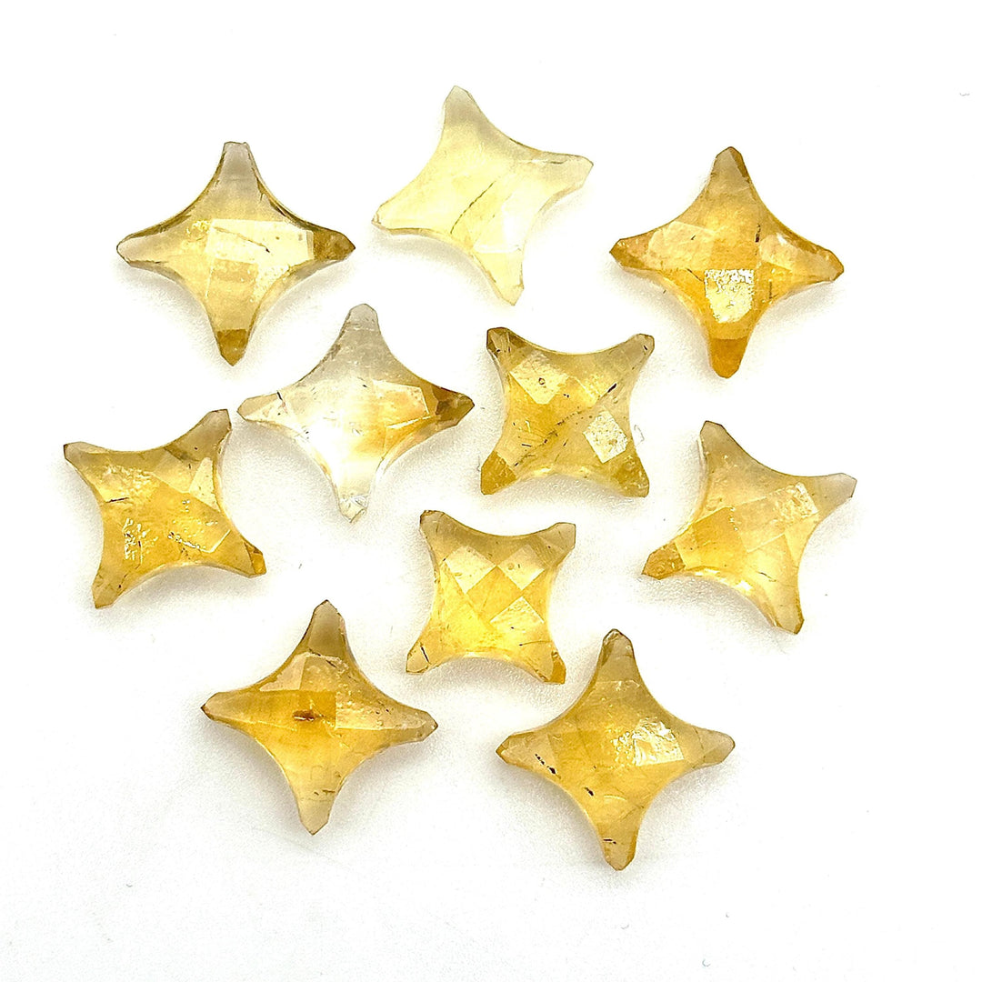 Natural Citrine Ninja Star Shape Beads, AAA Citrine Ninja Star Shape Gemstone Briolette's, 11X15 MM Jewelry Making Star Shape Gemstone Beads