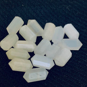 2,3,4,5,6 pcs100% Natural White Moonstone Faceted Pencil Shape Loose Gemstone,White Moonstone Loose Gemstone, Gemstone For Jewellery 10X5 mm