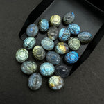 Load image into Gallery viewer, 2,3,4,5 Pcs Natural Labradorite Carved Evil Eye Gemstone, Flashy Labradorite Evil Eye Charm Beads For Jewelry Making, Carving Beads, 10X12MM