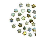 Load image into Gallery viewer, Flashy Labradorite Little Stars, Natural Labradorite Star Shape Beads, 6 MM Star Shape Gemstone for Jewlery, 6 Sides Carving Star Beads