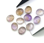 Load image into Gallery viewer, Natural Ametrine Turquoise Scarab Shape Briolettes, AAA Ametrine Sracab Carving Beads, Beetle Shape Hand Carved Stones, 12 MM Insect Beads