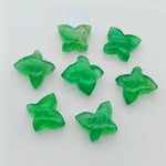 Load image into Gallery viewer, Carved Green Strawberry Butterfly Gemstone Beads: 14mm Charms
