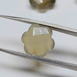 Load image into Gallery viewer, 2,3,4,5 Pcs Natural Grey Moonstone Hand Carved Flower Shape, Carved Flower Shape Gemstone For Jewellery, Flower Shape Gemstone, 10 mm