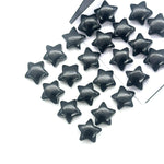 Load image into Gallery viewer, Smooth Black Onyx Star Shape Briolette's, Natural Black Onyx Carved Star Shape Beads, Loose Star Gemstone, Star Carvings 10 MM