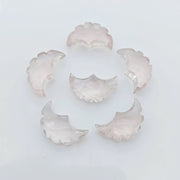 2,3,4,5,6 Pcs Natural Rose quartz  faceted eagle Shape gemstone, Faceted Hand Carved eagle gemstone, fancy Shape Gemstone,16X10 mm