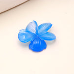 Load image into Gallery viewer, AAA Blue Chalcedony Carved Flower Shape Stone, Blue Chalcedony Handmade Flower Carving, 36 MM Beautiful Crafted Piece