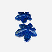 1 Pcs Quality sodalite  Carved Leaf Shape Gemstone,sodalite Carved, Loose Gemstone, Gemstone For Jewllery