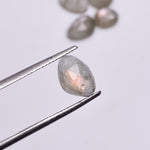 Load image into Gallery viewer, 2 pcs A-one Quality Labradorite freeform Rosecut, faceted rosecut, gemstone for jewelry, multi flash  rosecuts 6X8 11X15 mm