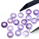 Load image into Gallery viewer, Dazzling Pink Amethyst Donut Shape Gemstones, Natural Pink Amethyst Donut Carving, Healing Gemstone Beads, 12 mm Purple Donut Smooth Beads