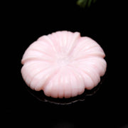 AAA Pink Opal Hand Carved Flower Shape Stone, Flower Charms, 25 MM Reiki Healing Crystal Gifts, Floral Gemstone for Gifts