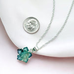Load image into Gallery viewer, Hand Carved Green Fluorite Flower Pendant Necklace - Boho Hippie Style
