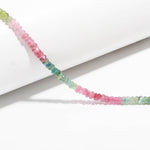 Load image into Gallery viewer, Watermelon Tourmaline Faceted Rondelle Beads, Natural Multi Tourmaline Rondelle Wholesale Beads for Jewelry Making, 4 MM Beads 14" Strands