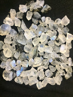 Load image into Gallery viewer, 200 Ct. Dazzling AAA Quality 100% Natural Flashy Blue Rainbow Moonstone Rough Loose Gemstone Lot For Jewelry 7X6 14X8 mm approx