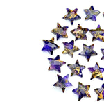 Load image into Gallery viewer, Rare Copper Amethyst Star Shape Beads, Purple Amethyst Faceted Star Beads, Gemstone Carvings Star Shape Briolette's, Star Charms 10 MM
