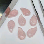 Load image into Gallery viewer, 2,3,4,5,6 100% Natural Rose quartz fancy Shape Carving, Hand carved Fancy shape Gemstone, carved Gemstone jewelry Making,18X10 mm