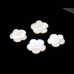 Load image into Gallery viewer, 1 Pc Beautiful Pearl Flower Beads, Natural Mother of Pearl Flower Shape Gemstone, Carved Flowers Beads, 23 MM, Center Drill