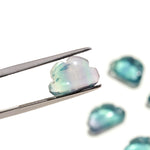 Load image into Gallery viewer, Green Fluorite Clouds Shape Beads, Multi Fluorite Smooth Cloud Shape Beads, Carved Cloud Gemstone Charms, 12 MM, Loose Carved Briolettes