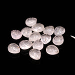 Load image into Gallery viewer, Rose Quartz Leaf Shape Briolette's, Natural Rose Quartz Leaf Shape Beads, Wholesale Loose Leaves Charms for Jewelry Making, 10 MM