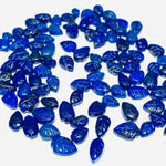 Load image into Gallery viewer, 2,3,4,5, Pcs Natural Lapis Lazuli Leaf Shape Carving , pear leave shape Carved brioletts Gemstone For Jewellery making beads 8-10 mm