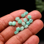 Load image into Gallery viewer, Natural Amazonite Little Stars, Green Amazonite Star Shape Beads, 6 MM Star Shape Gemstone for Jewelry, 6 Sides Carving Star Beads