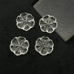 Load image into Gallery viewer, Natural Crystal Quartz Flower Shape Carved Gemstone, Flower Shape Carving, Carved Gemstone For Jewlery 17 mm, Craft Making Flower Charm