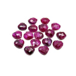 Load image into Gallery viewer, Pretty Ruby Corundum Heart Shape Beads, AAA Red Ruby Hand Carved Faceted Heart Shape Briolettes, Loose Gemstones, 10 MM, Red Ruby Dyed Beads