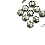 Load image into Gallery viewer, Natural Pyrite Hand Carved Flower Shape Beads, Faceted Pyrite Flower Shape Briolettes, Jewelry Making Gemstone Flower Chams 10 MM