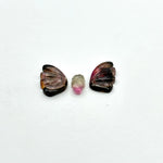 Load image into Gallery viewer, natural tourmaline Butterfly Shape Carving, Hand carved tourmaline Butterfly loose carving, carved butterfly  jewelry Making 22x11mm.