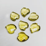 Load image into Gallery viewer, 2,3,4,5,6 pcs 100% Natural Lemon Quartz Heart Shape Gemstone, Natural Heart Shape Gemstone, Gemstone For Jewellery, 15X13 mm (Approx)
