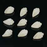 Load image into Gallery viewer, Natural White Moonstone Conch Shell Shape Beads, Smooth White Moonstone Gemstone Beads, Beach &amp; Snail Shell Carved Gemstone Beads 18X10 mm