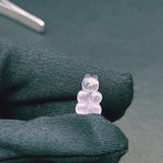 Load image into Gallery viewer, Natural Rose Quartz Teddy Bear Shape Gemstone Beads, 10X16 MM Minimalist Carving Teddy Bear Beads For Jewelry, Loose Rose Quartz Charm Beads