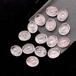 Load image into Gallery viewer, Natural Rose Quartz Carved Evil Eye Beads, Evil Eye Charm Beads For Jewelry Making, Carving Beads, 12X10 MM, Carved Eye Shape Charm Beads