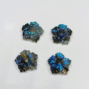 2,3,4,5 pcs 100% Natural Labradorite Fancy Shape Carved Gemstone, Loose Gemstone, Fancy Shape Gemstone For Jewlery, Carved Gemstone 16mm