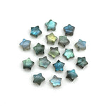 Load image into Gallery viewer, Flashy Labradorite Star Shape Briolette's, Natural Labradorite Star Gemstone Beads, Smooth Labradorite Star Beads, Mini Charms 8 MM