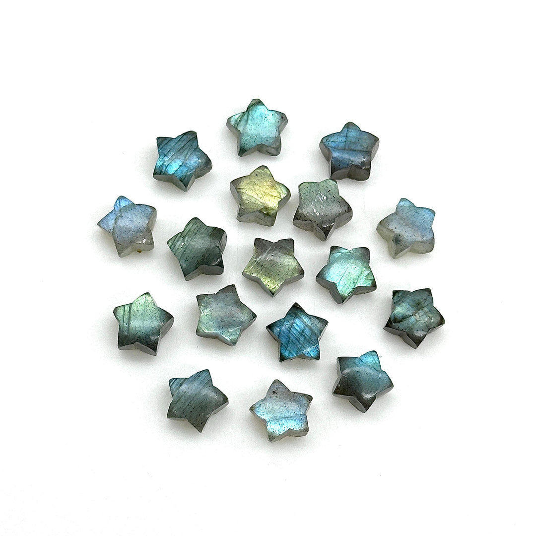 Flashy Labradorite Star Shape Briolette's, Natural Labradorite Star Gemstone Beads, Smooth Labradorite Star Beads, Mini Charms 8 MM