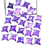 Load image into Gallery viewer, Natural Amethyst Ninja Star Shape Carving Beads, Fancy Star Shape Gemstone Beads, 11X15 MM Jewelry Making Star Shape Briolettes Loose Beads
