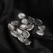Natural Crystal Quartz Leaf Shape Briolettes, AAA Clear Quartz Leaf Shape Bead, 17 MM Loose Leaf Charms for Jewelry, Gemstone Leaves Beads
