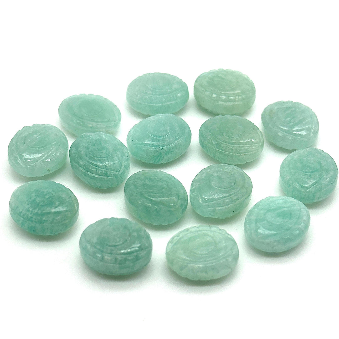 Natural Amazonite Evil Eye Shape Briolettes, AAA Amazonite Eye Shape Carved Beads, Evil Eye Hand Carved Gemstone Beads, 12 MM, Eye Charms