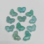 Load image into Gallery viewer, Amazing Aquamarine Butterfly Shape Carving Beads, Aquamarine Carved Gemstone Briolette's , Natural Gemstone For Jewelry Making Charms12X7mm