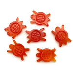 Load image into Gallery viewer, Natural Carnelian Handmade Turtle Carving, AAA Carnelian Turtle Shape Gemstone, 16 MM Loose Gemstones, Harmony in Stone, Healing Beads
