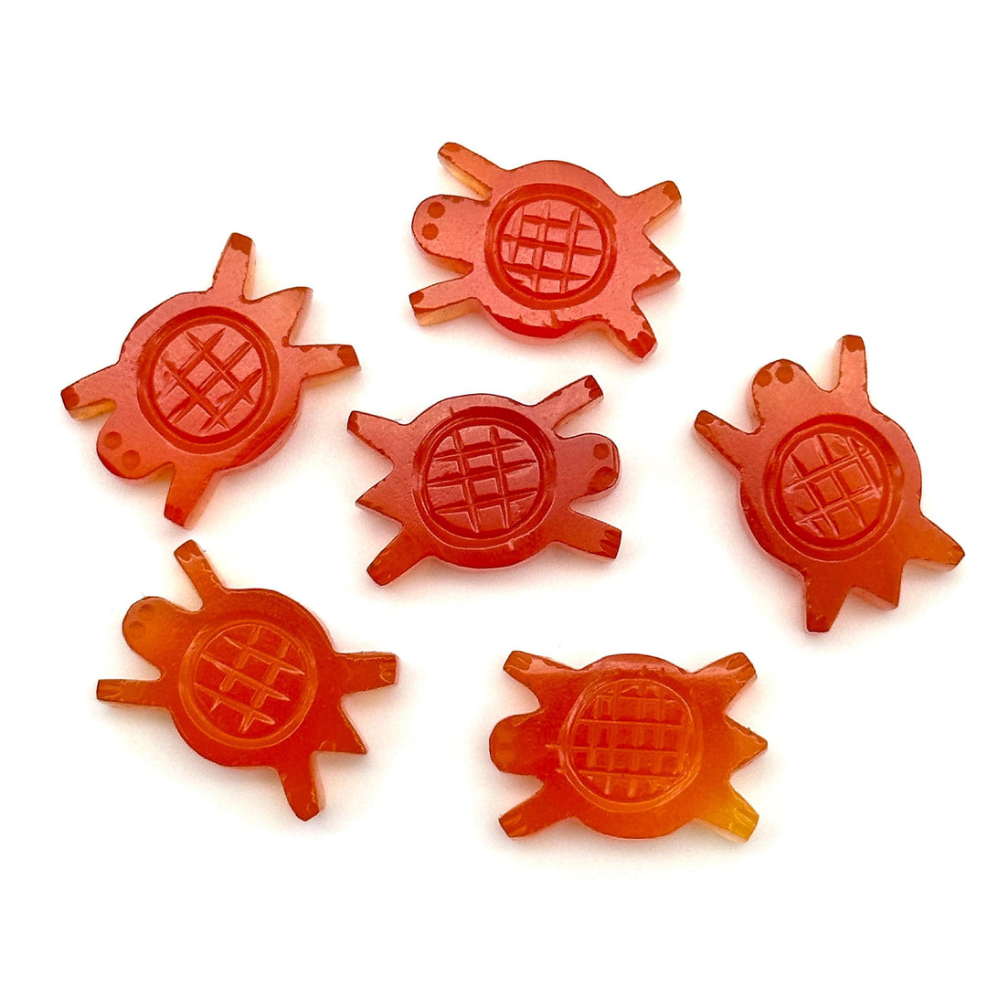 Natural Carnelian Handmade Turtle Carving, AAA Carnelian Turtle Shape Gemstone, 16 MM Loose Gemstones, Harmony in Stone, Healing Beads