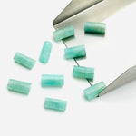 Load image into Gallery viewer, 2,3,4,5 pcs 100% Natural amazonite  Faceted Pipe Shape Loose Gemstone, Loose Gemstone, Gemstone for Jewlery 10X6 mm
