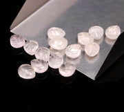 Rose Quartz Leaf Shape Briolette's, Natural Rose Quartz Leaf Shape Beads, Wholesale Loose Leaves Charms for Jewelry Making, 10 MM