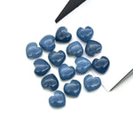 Load image into Gallery viewer, AAA Blue Opal Heart Beads: Carved Gemstone Briolettes, 10mm