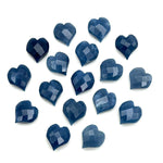 Load image into Gallery viewer, AAA Blue Opal Heart Shape Beads, Blue Opal Faceted Heart Shape Briolette's, Hand Carved Heart Charms for Jewelry Making, 13 MM, Opal Beads