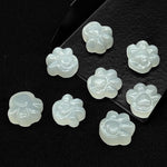 Load image into Gallery viewer, Natural White Moonstone Dog Paw Carving, AAA+ Quality Gemstone Paw Carving, 13 MM Little Paw Charm, Gift For Dog Lover, Dog Pendant For Gift