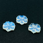 Load image into Gallery viewer, Natural Opalite Flower Shape Carved Gemstone, Flower Shape Carving, Opalite Carved Gemstone For Jewlery 17 mm, Craft Making Flower Charm